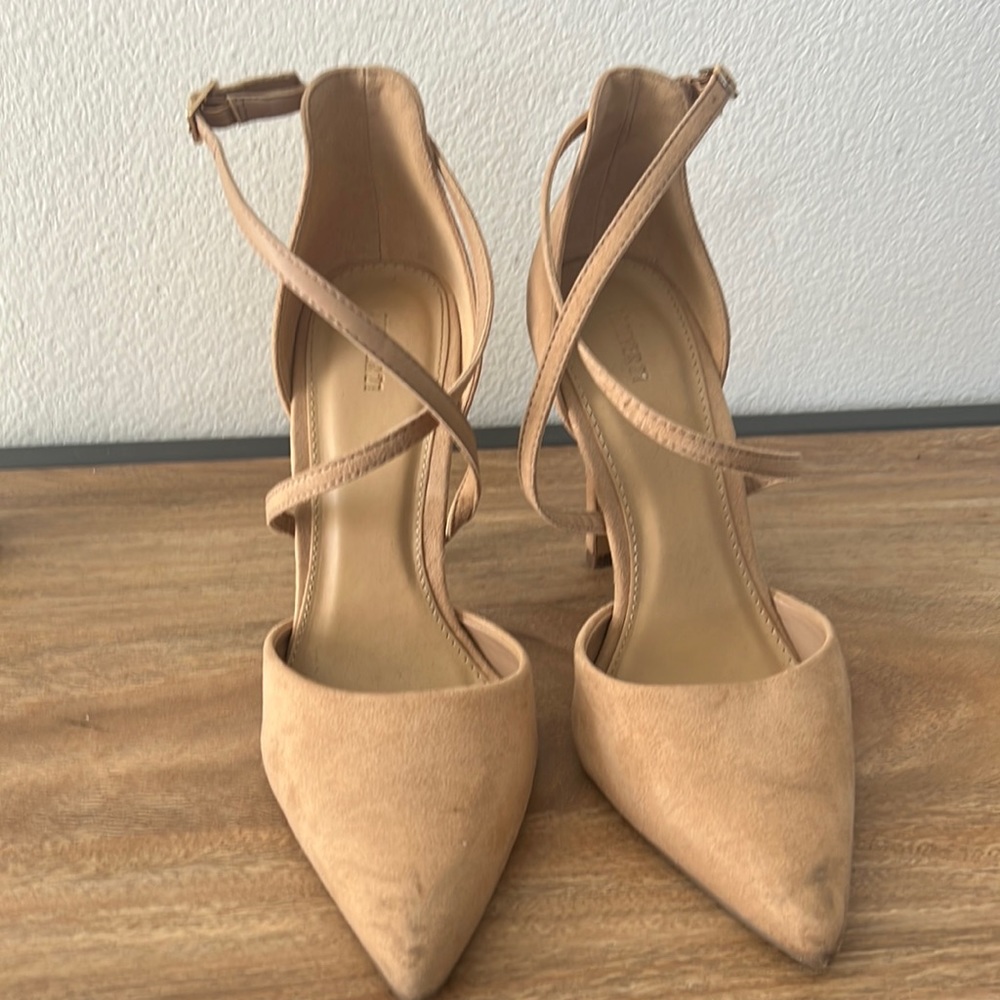 Suede heels